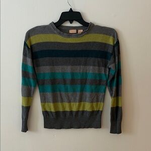 Northcrest Multicolor Striped Crewneck Sweater